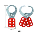 Red 1.5" Jaw Lockout Hasp